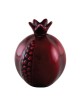 Decorative Red Maroon Aluminium Pomegranate | Rosh Hashanah Gifts