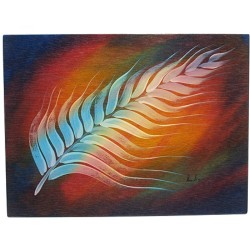 Rectangular Placemat White Plume by Kakadu Art | Table Decorations