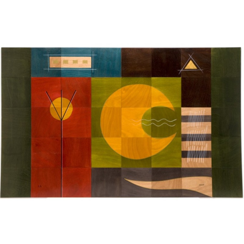 Floor Mat Yellow Moon by Kakadu Art | House Decorations