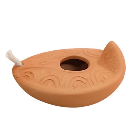 Replica of Ancient Biblical Clay Oil Lamp Decor... | House Decorations