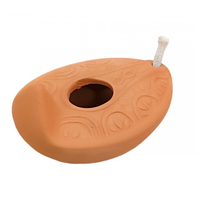 Replica of Ancient Biblical Clay Oil Lamp Decor... | House Decorations