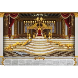 Laminated Colorful Wall Poster King Solomons Throne | Posters