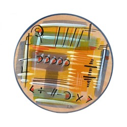 Round Placemat Thoughts by Kakadu Art | Table Decorations