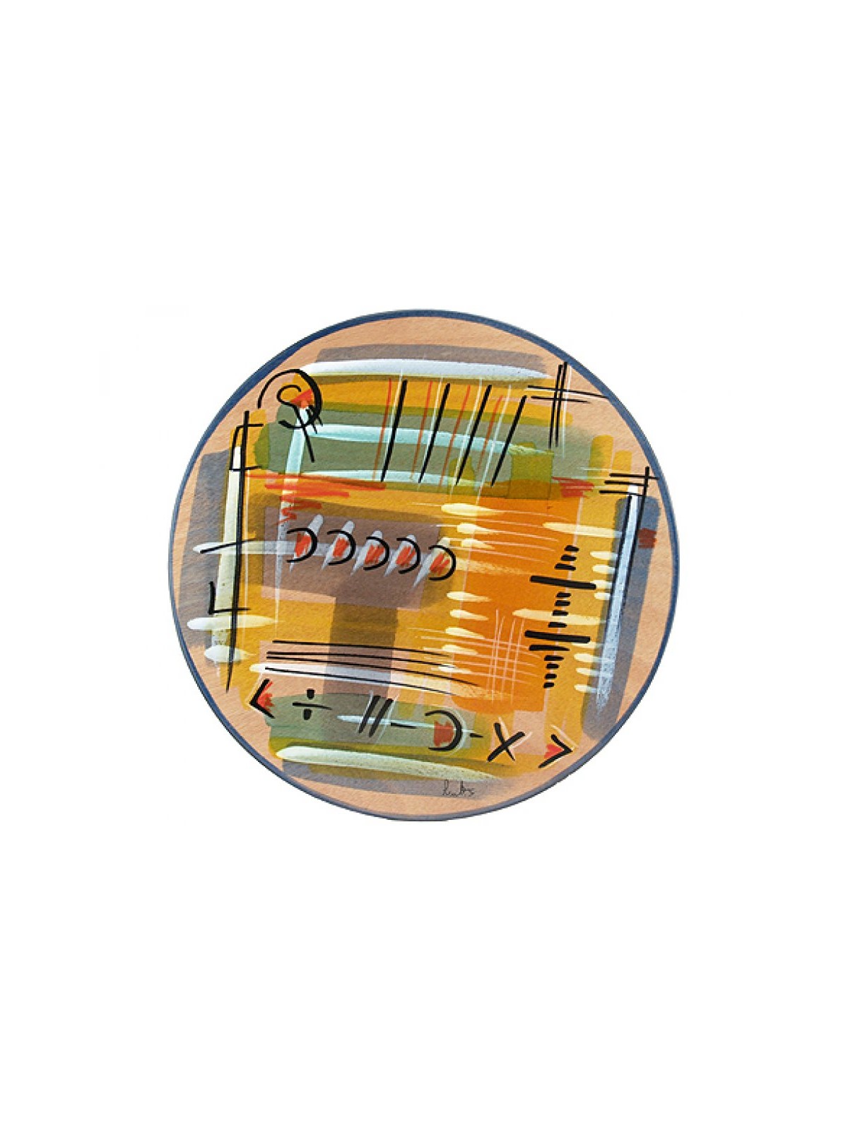 Round Placemat Thoughts by Kakadu Art | Table Decorations