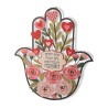 Dorit Judaica Colorful Wall Hamsa With Pink Hearts an... | Metal Hamsa