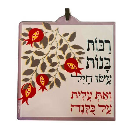 Dorit Judaica Lucite Wall Plaque Woman ... | Floating Letters by Dorit