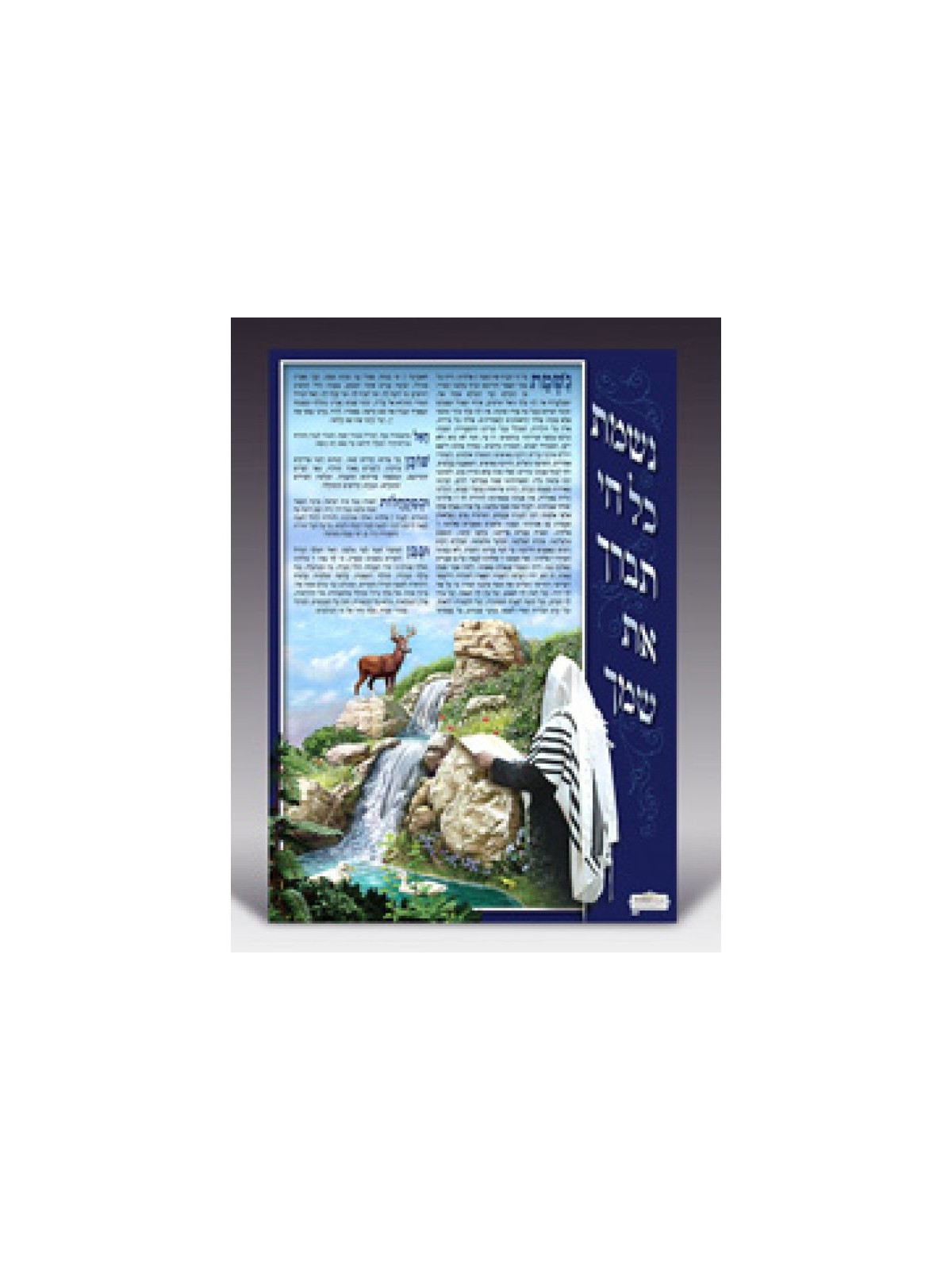 Laminated Colorful Wall Poster Nishmat Kol Chai | Posters