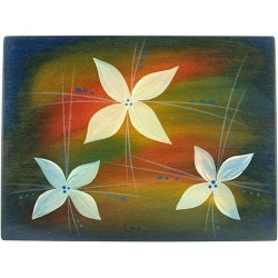 Rectangular Placemat Blue Florali by Kakadu Art | Table Decorations