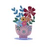 Dorit Judaica Free Standing Colorful Flowerpot ... | Table Decorations