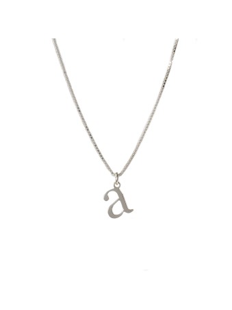 Sterling Silver Classic Letter Pendant , Sterling Silver Family Neckla