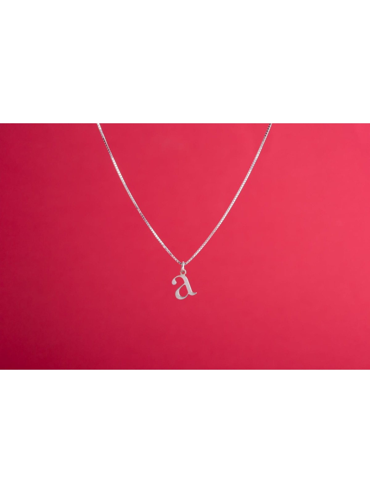 Sterling Silver Classic Letter Pendant , Sterling Silver Family Neckla