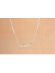 Vibrant and Stylish Hebrew Family Necklace , Sterling Silver Name Neck