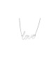 Stylish and Special Love Lettering Necklace , Sterling Silver Name Nec