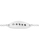 Oval-Shaped Plaque Bracelet with Hebrew Name and S , Tu B'Av Gifts , I