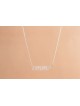 Cursive Name English Silver Necklace , Sterling Silver Name Necklaces