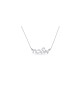 Stylish Cursive Hebrew Silver Necklace , Tu B'Av Gifts , Israeli Judai