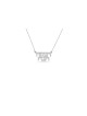 Full Hebrew Name Classic Silver Necklace , Tu B'Av Gifts , Israeli Jud