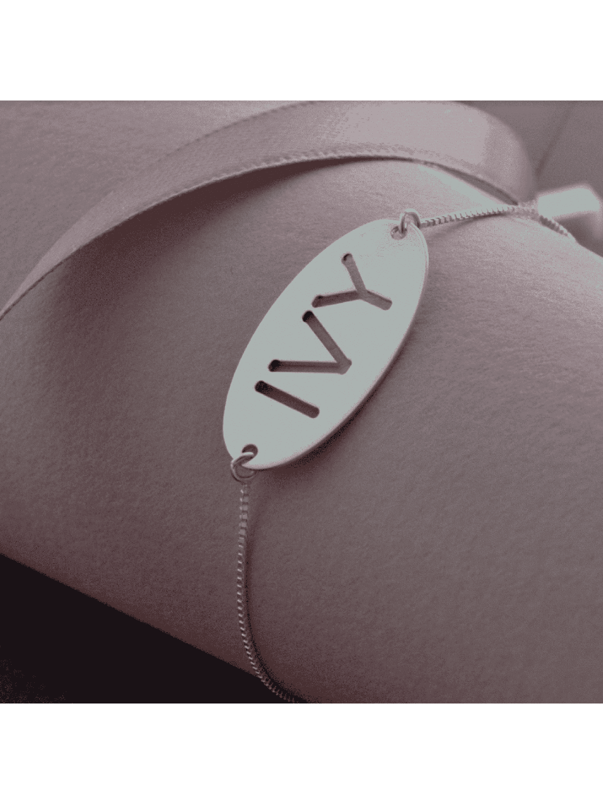 Plaque Silver Bracelet with English Lettering , Tu B'Av Gifts , Israel