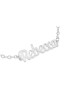 Unique Cursive English Name Silver Bracelet , Tu B'Av Gifts , Israeli