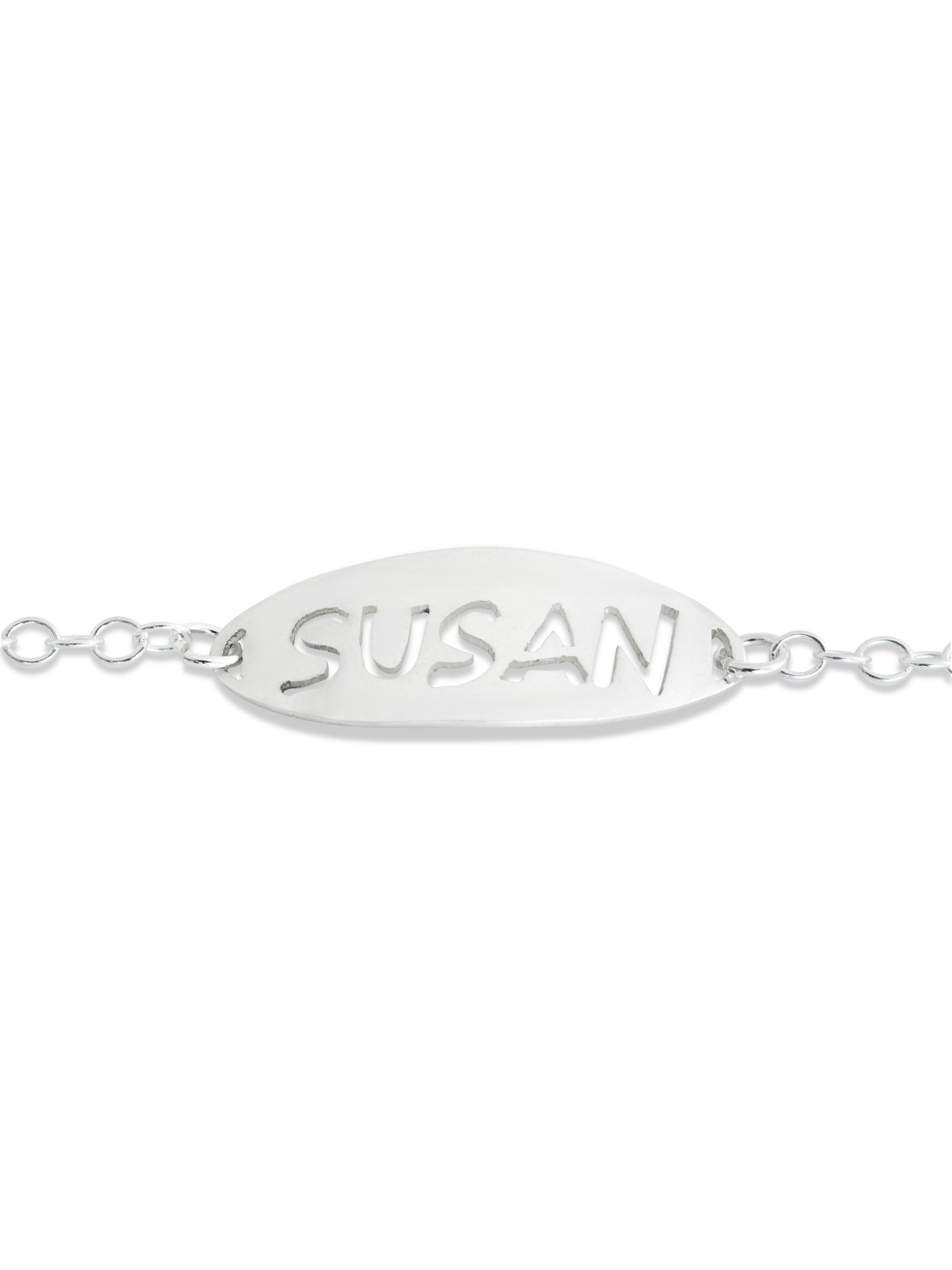 Full Name Sawn Silver Bracelet , Tu B'Av Gifts , Israeli Judaica