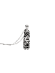 Sterling Silver Mezuzah Pendant with Magen David , Sterling Silver Fam