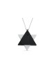 Star of David and Dove Aluminum Necklace , Tu B'Av Gifts , Israeli Jud