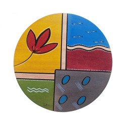 Placemat Mati עגול מאת Kakadu Art | קישוטי שולחן