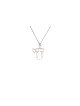 925 Sterling Silver Cut-Out Pendant , Sterling Silver Family Necklaces