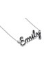 Picturesque Sterling Silver Name Necklace with Ena , Sterling Silver F