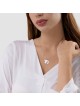 Extraordinary Chai Necklace In the Shape Of 7.10 M , Sterling Silver F