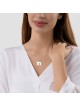 Extraordinary Chai Necklace In the Shape Of 7.10 M , Sterling Silver F