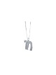 Extraordinary Chai Necklace In the Shape Of 7.10 M , Sterling Silver F