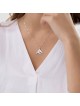 Medium Size Unusual Shape of Triangles Silver Chai , Sterling Silver F
