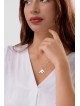 Medium Size Unusual Shape of Triangles Silver Chai , Sterling Silver F