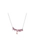 Woman of Valor and Crystal Bead Necklace , Sterling Silver Family Neck