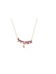 Woman of Valor and Crystal Bead Necklace , Sterling Silver Family Neck