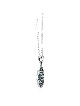 Large Blue and Teal Enamel Solid Sterling Silver S , Verses and Blessi