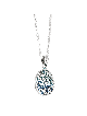 Large Blue and Teal Enamel Solid Sterling Silver S , Verses and Blessi