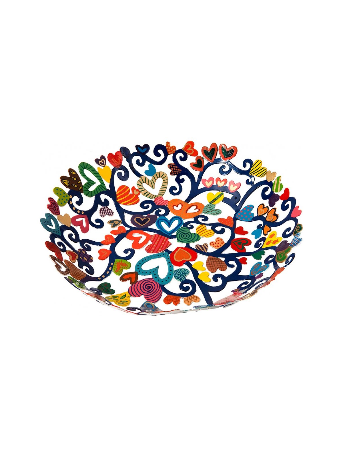 Yair Emanuel Laser Cut Hand Painted Colorful Bo... | Table Decorations