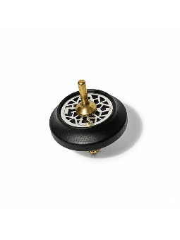 Big Size Black Wooden Dreidel with Silver Filigree , Dreidels , Israel