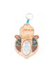 Wood Hamsa for Wall with Hebrew Home Blessing Semi ... | Home Blessing
