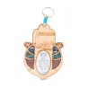 Wood Hamsa for Wall with Hebrew Home Blessing Semi ... | Home Blessing