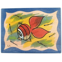 Wood Place Mat with Fish by Kakadu | Table Decorations