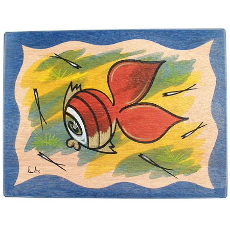 Wood Place Mat with Fish by Kakadu | Table Decorations