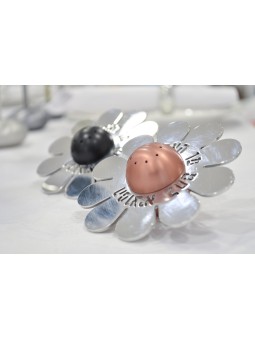 Unique Flower Salt Shaker Hebrew Blessing , Jewish Housewarming , Isra
