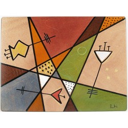 Rectangular Placemat Earth by Kakadu Art | Table Decorations