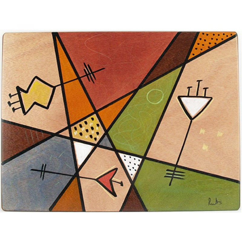 Rectangular Placemat Earth by Kakadu Art | Table Decorations