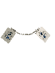 Extraordinary Crown Silver Tallit Clips , Tallit Clips , Israeli Judai