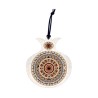 Dorit Judaica Pomegranate Blue Red Hebrew... | Jewish Gift from Israel