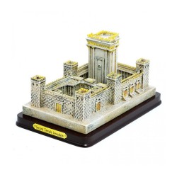 Sculpture Second Temple Silver Plated with Gold Tints | Figurines